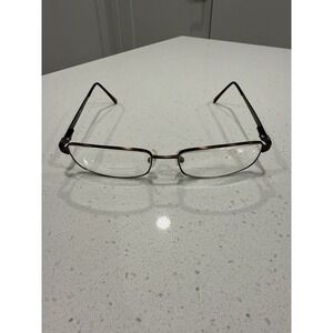 Enhance Eyeglasses 3861 Metal Brown 55-18-145 Frames Only